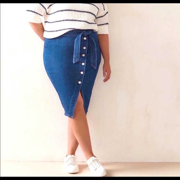Jeans pencil skirt Additonelle - Picture 2 of 2